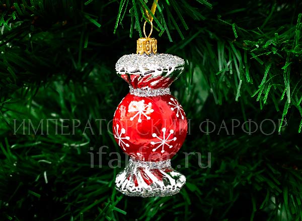 Christmas tree toy Round candy Snowflakes