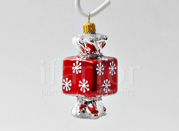 Christmas tree toy Square candy Snowflakes