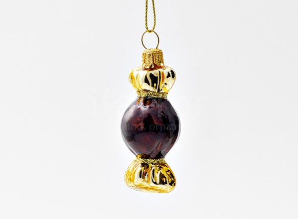 Елочная игрушка Маленькая шоколадная конфетка