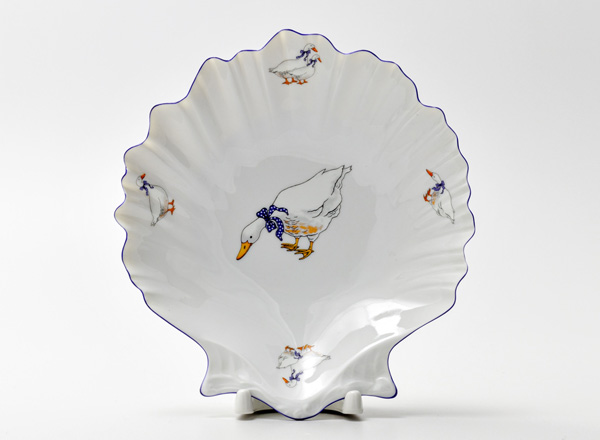 Salad bowl shell Crown Geese Crown