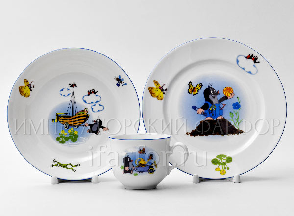 Set in a case for children in a gift box Mole builder THUN