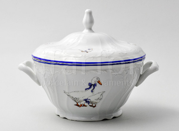 Супница и крышка Бернадотт Гуси Бернадотт