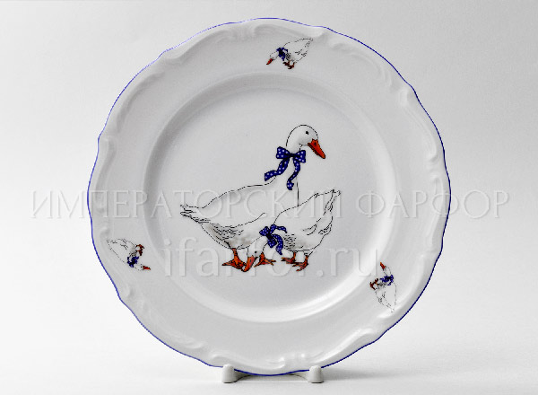 Plate flat Geese
