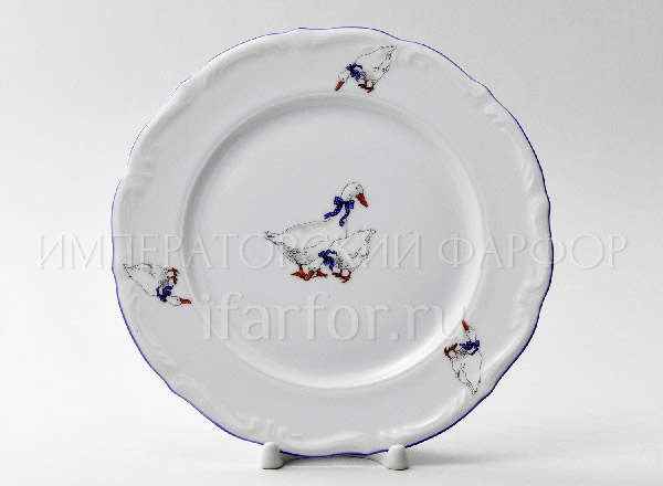 Plate flat Geese