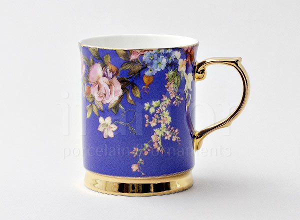 Кружка Flower синий Royal Classics