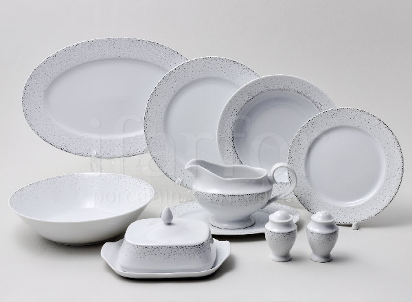Table Set Silver beads 6/25 Repast