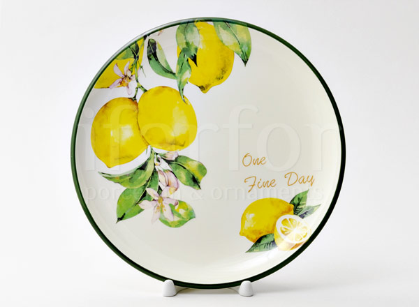 Plate for pancakes Lemons