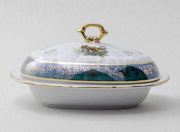 Oiler and cap Hunting Green Maria Teresa