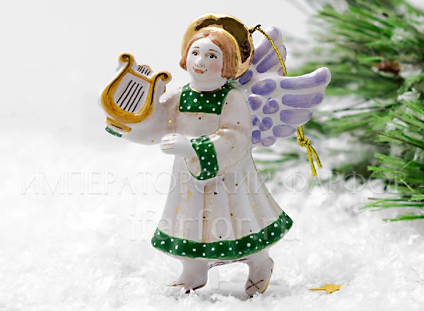 Christmas tree toy Christmas Angel with Lyre
