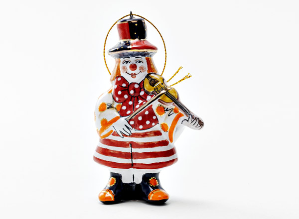 Christmas tree toy Clown with violin 1