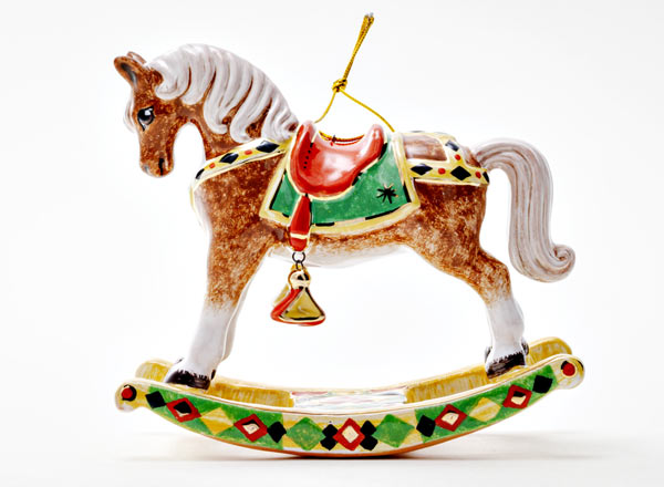 Christmas tree toy Rocking-horse Brown