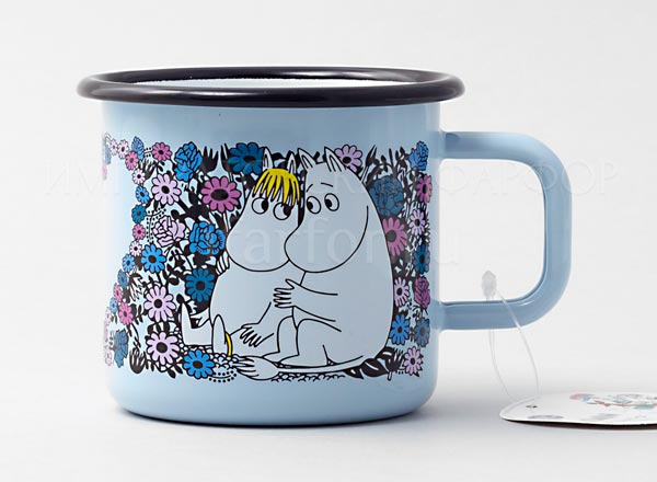 Mug Retro Влюбленные (голубая) 