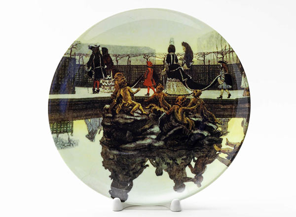 Decorative plate Benoit Alexander Nikolaevich Promenade of the King