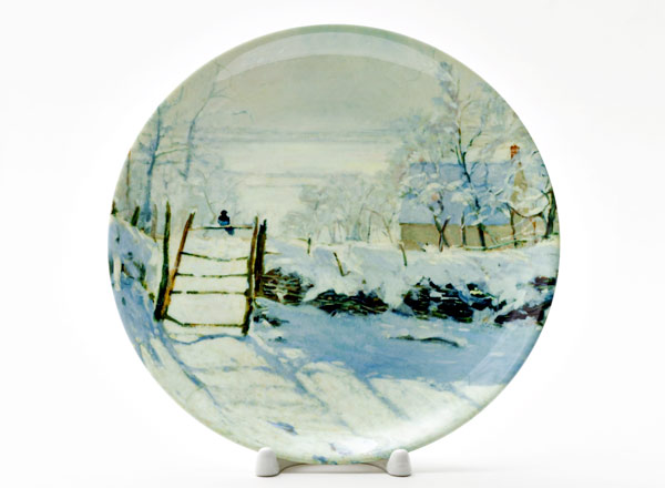 Decorative plate Oscar Claude Monet Magpie