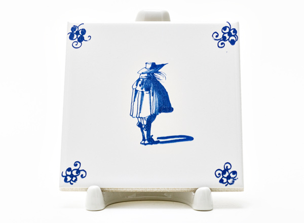 Tile Dutch. Man in Robe 