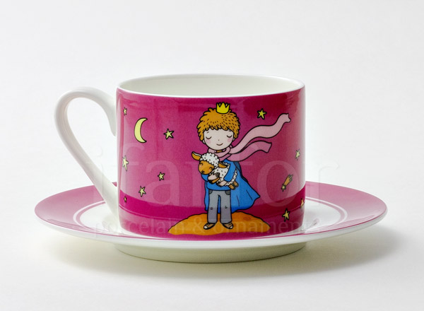 Cup and saucer tea Little Prince. Bilberry Prima