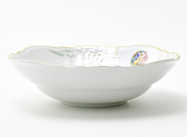 Salad bowl round Madonna Mother of Pearl Bernadotte