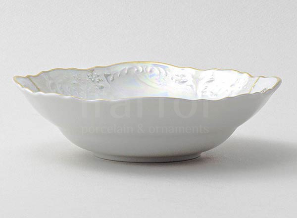 Salad bowl round Madonna Mother of Pearl Bernadotte