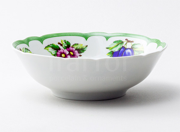 Salad bowl round Summer garden Rose