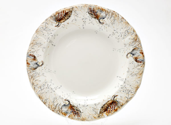 Dish/ platter round SOLOGNE GIEN Rochelle