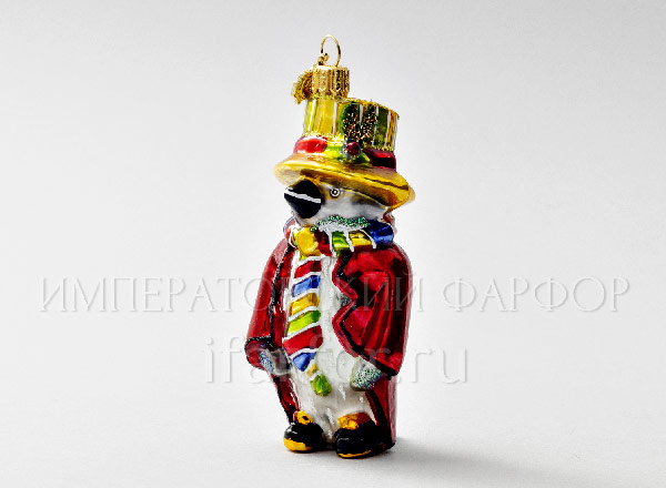 Елочная игрушка в подарочной коробке 210х130мм Мистер Пингвин