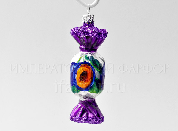 Christmas tree toy Square candy Candy. Plum