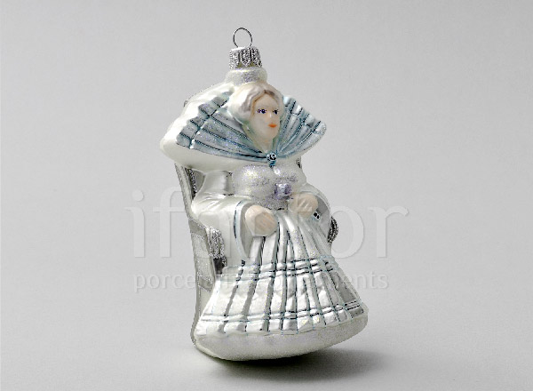 Christmas tree toy Snow Queen blue