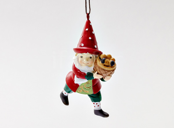 Christmas tree toy Gnome with a basket