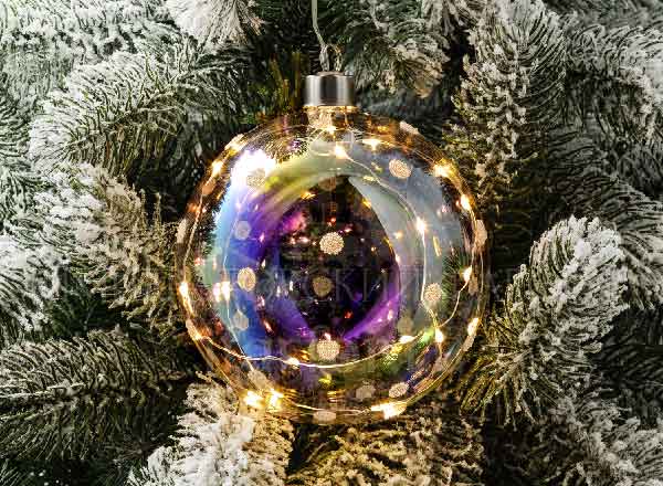 Елочная игрушка Светящийся шар 20LED