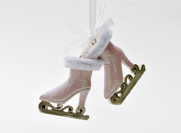 Christmas tree toy Pink skates