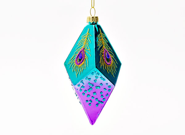 Christmas tree toy Crystal 1 Peacock feather