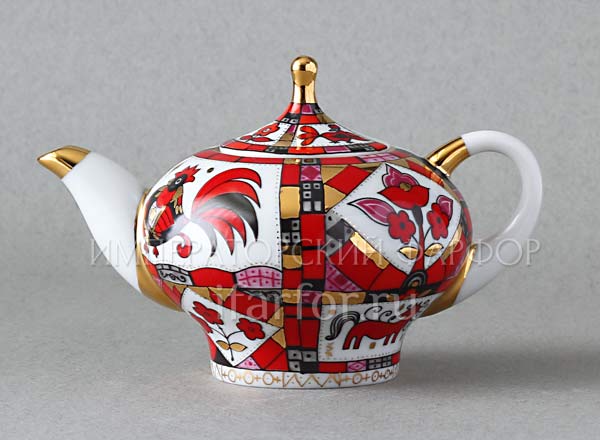 Teapot brewing Red horse Novgorod