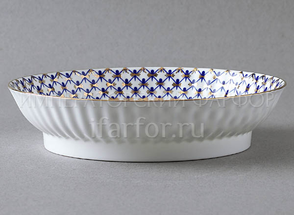 Сухарница Кобальтовая сетка Волна