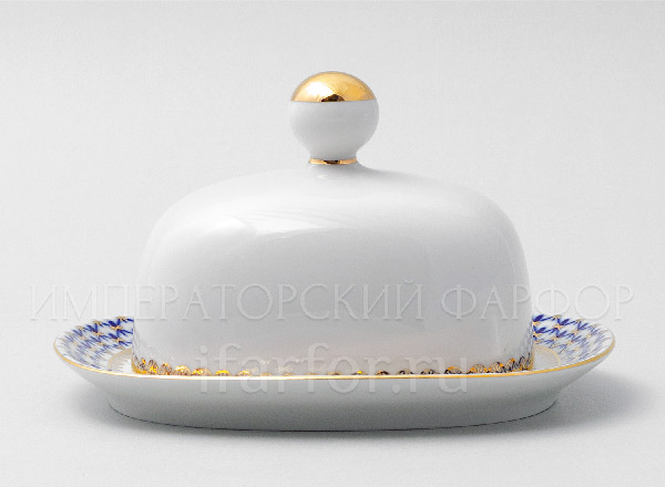 Butter dish Cobalt net Rectangular