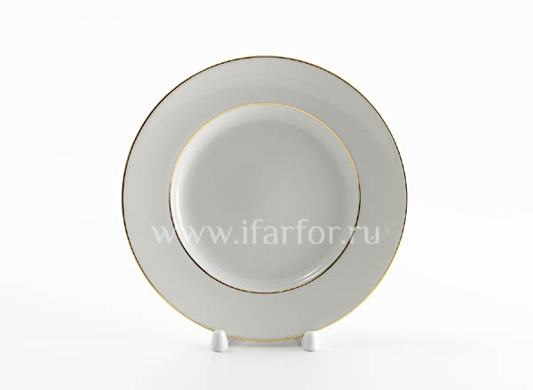 Plate shallow Gold ribbon