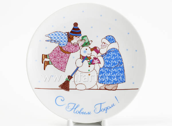 Plate decor. Amusement