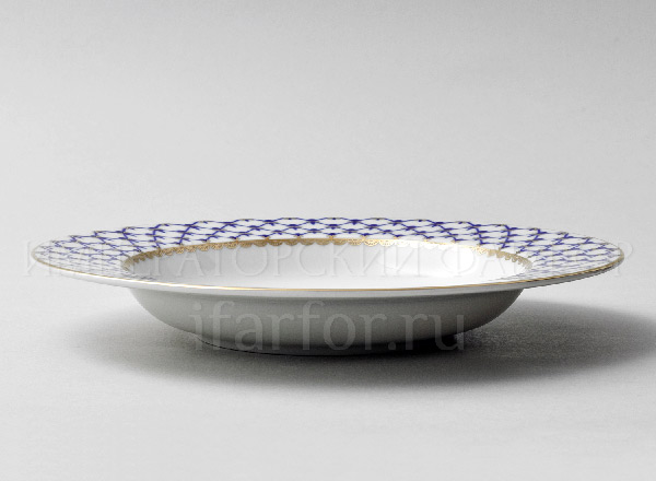 Тарелка глубокая Кобальтовая сетка