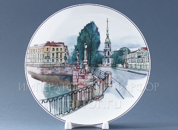 Plate decorative St.Petersburg.Pikalov Bridge