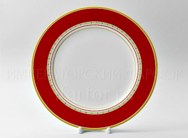 Plate shallow Sunday (red)