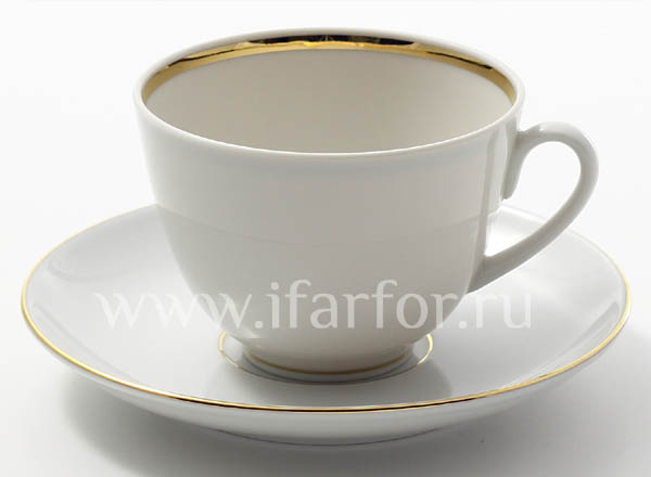 Чашка с блюдцем чайная Белоснежка Весенняя