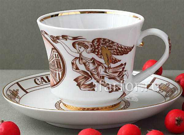 Чашка с блюдцем чайная Дворцовая площадь Банкетная