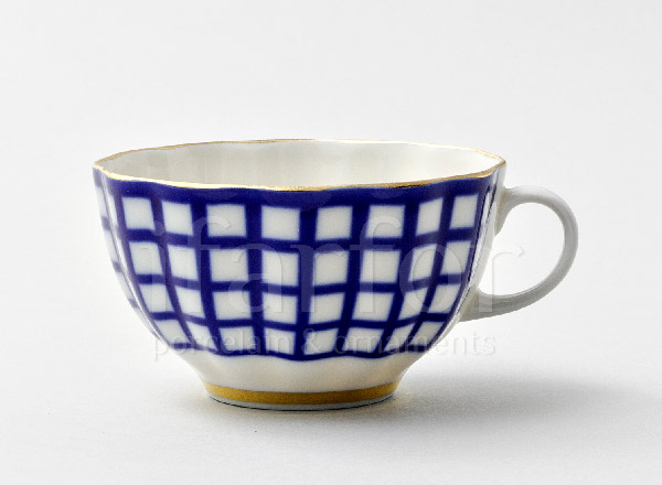 Cup and saucer tea Cobalt cell Tulip