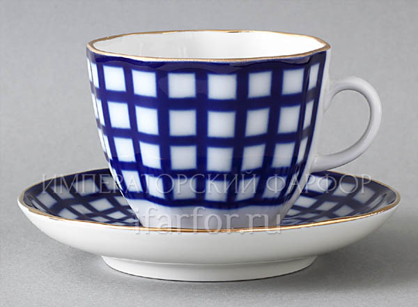 Cup and saucer Coffee Cobalt cell Tulip
