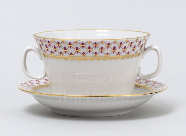 Broth bowl and sauser for broth Net-Blues Youth