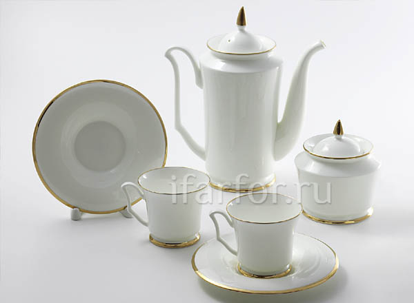 Coffee Set Gold ribbon 6/14 Julia