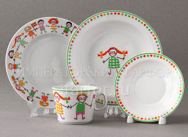 Set in a case for children 4-items Roundelay Youth