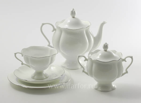 Tea Set Platinum ribbon 6/20 Natasha