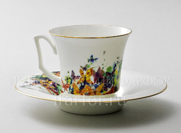 Cup and saucer tea Four seasons of love 2 Julia