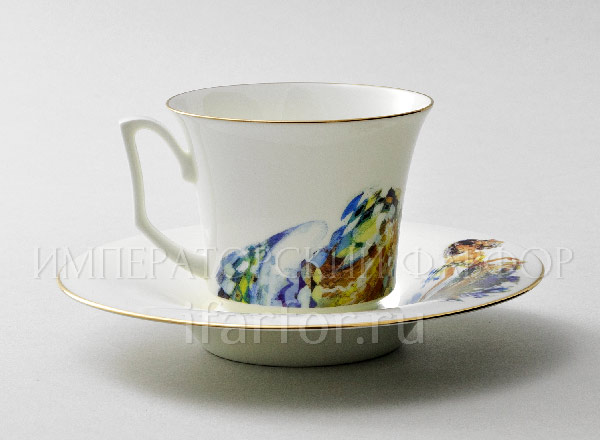 Cup and saucer tea Four seasons of love 3 Julia