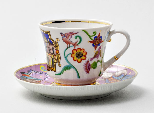 Cup and saucer tea Chudograd. Fair Banquet